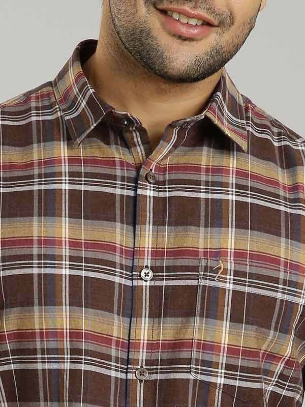 Indian Terrain Men Checkered Multicolor Shirt